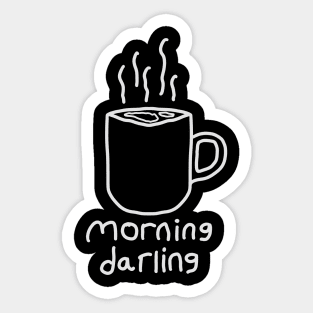 Tea Morning Hand Drawing Sticker